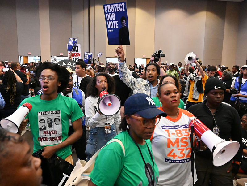 ‘We’re ready to fight’: Thousands protest Mississippi redistricting and rally for voting rights
