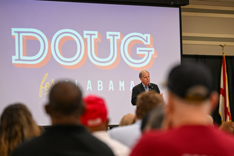 At Anniston town hall, Doug Jones fields variety of questions from 300 attendees