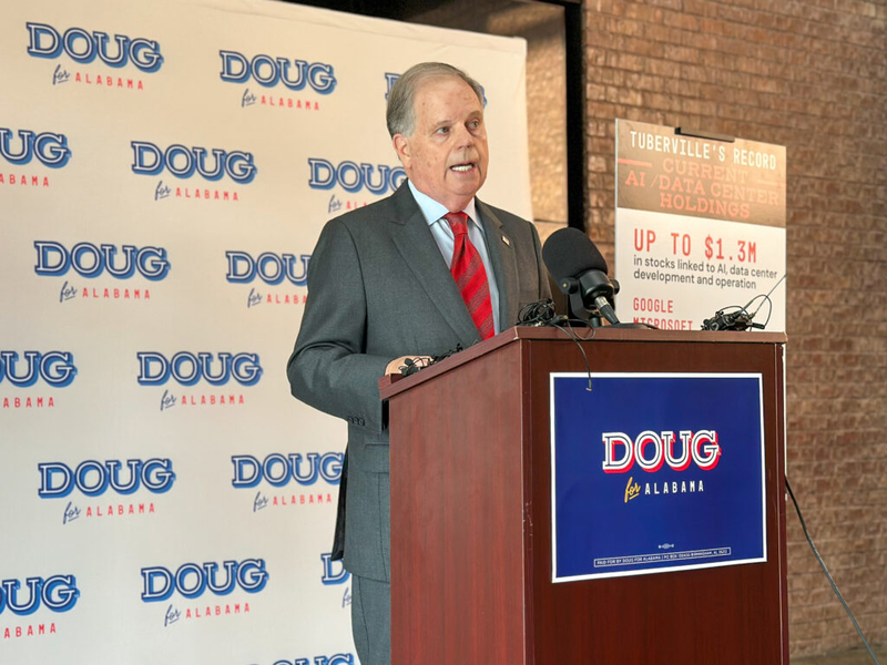 Doug Jones calls for ethics reform, attacks Tuberville over AI, data center investments
