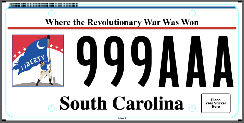 SC rolls out new license plates commemorating role in Revolutionary War