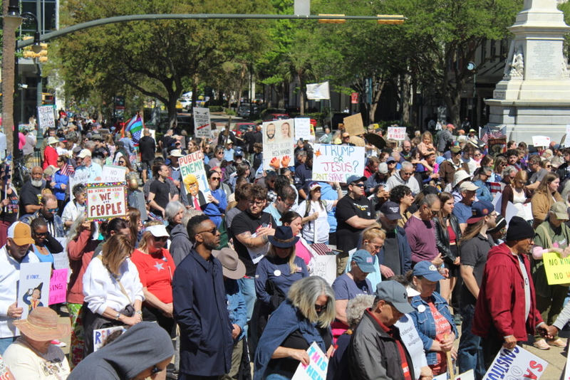 At SC’s No Kings protest, more than 1,000 protesters urged to do more to make political change