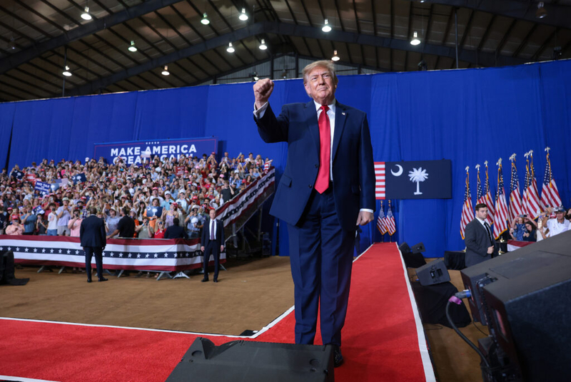 Trump rallies support for Republicans in pre-election visit to deeply red Upstate