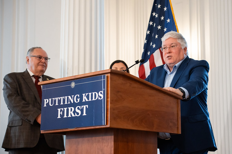 While TANF cuts loom, Morrisey considers giving money to education group linked to his donations