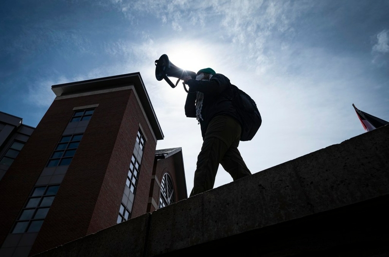 At UVM, a fraught school year ends in protest over destruction in Gaza