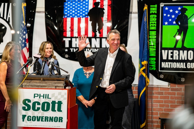 Vermont easily reelects Gov. Phil Scott for his fifth two-year term