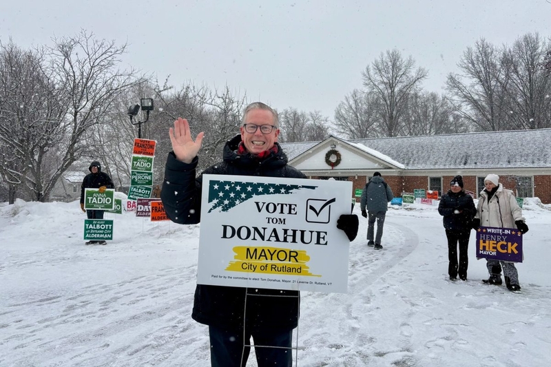 Rutland City elects Tom Donahue as next mayor via write-in ballot