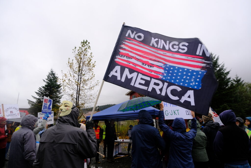 Alaskans join nationwide No Kings rally focused on getting out the vote
