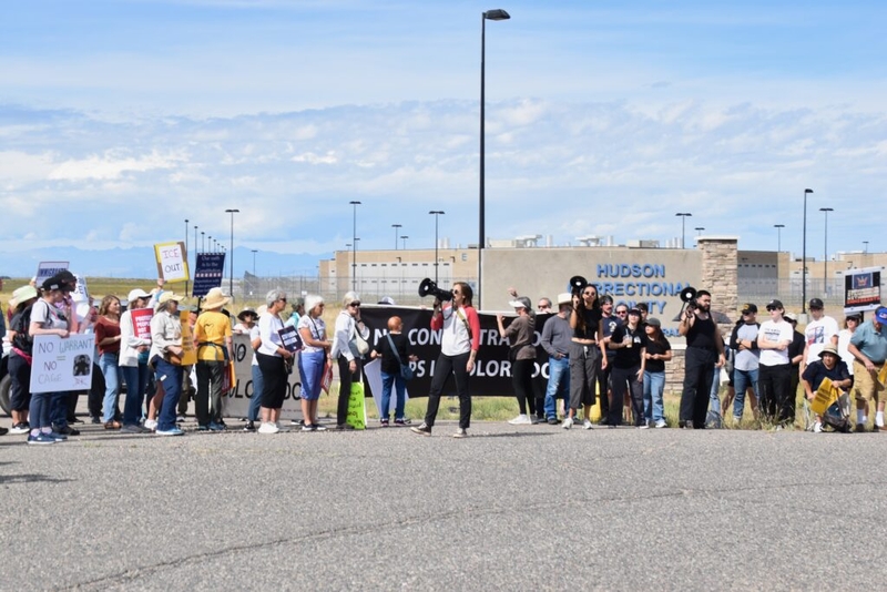 ‘Just say no’: Colorado activists protest potential new ICE detention center in Hudson