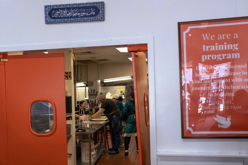 Havenly's fellowship offers refugee and immigrant women various trainings, including cooking classes. CREDIT: SHAHRZAD RASEKH / CT MIRROR