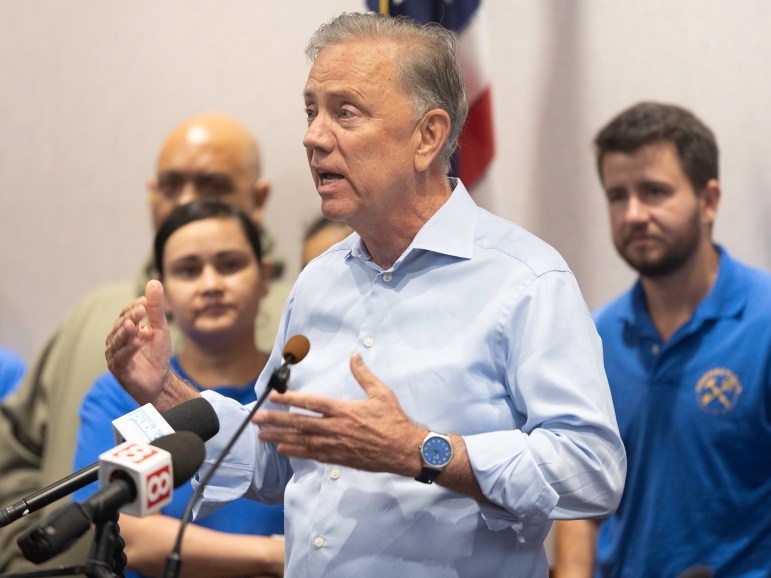 Lamont pledges eviction reform as tenants, lawmakers condemn corporate landlord