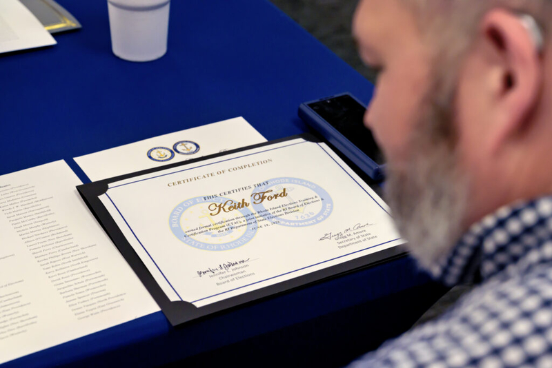 ‘The people in this room are the backbone of our democracy.’ 67 complete state elections training.