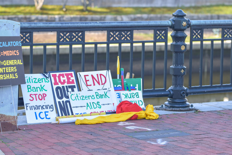 Citizens Bank is parting ways with two ICE contractors