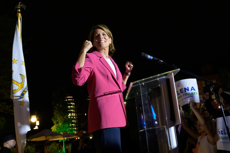 Foulkes wins Democratic gubernatorial primary, marking historic loss for McKee