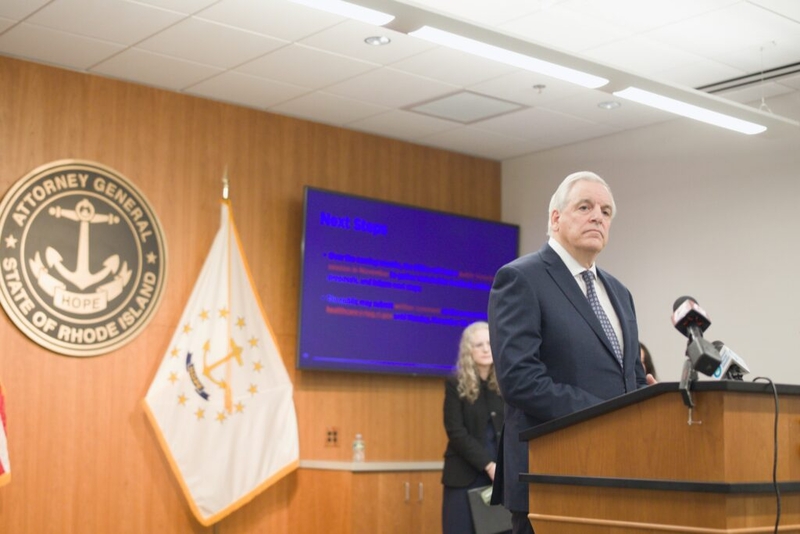 On his way out of office, AG Neronha proposes agency overhaul and public option insurance