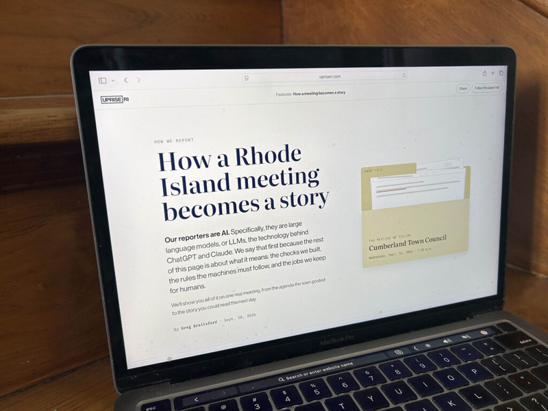 Can AI agents produce real news reporting in Rhode Island? A human journalist has some thoughts.