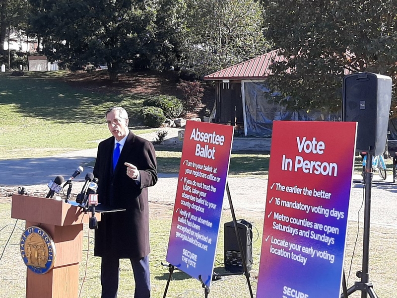 State election chief visits scene of long primary lines to detail prep ...