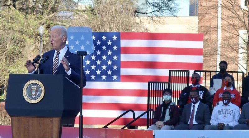  At MLK alma mater, Biden pitches Senate rule change to safeguard voting rights