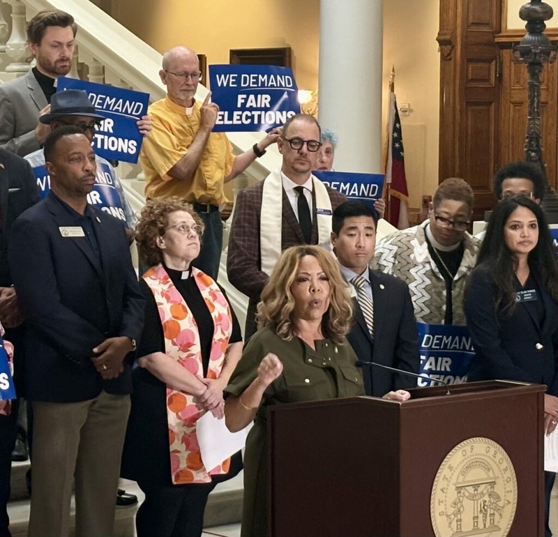Congresswoman Lucy McBath, other Dems call for removal of Trump loyalists on Georgia Election Board