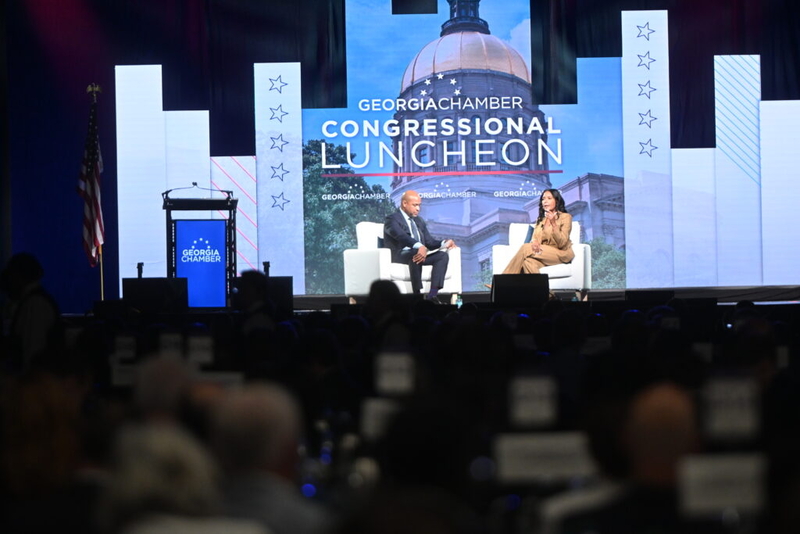 Bottoms, Jackson offer competing visions on data centers, Medicaid expansion at business luncheon