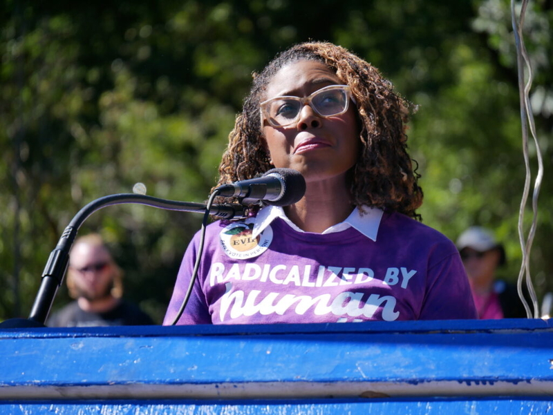 Demonstrators turn back out in Georgia for No Kings, this time with their attention turned to voting