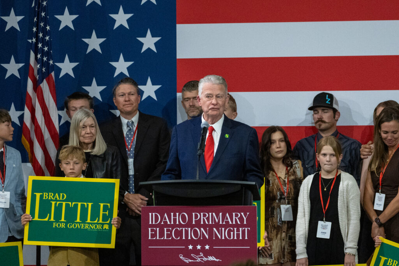 Idaho Gov. Brad Little leads Republican gubernatorial primary election 