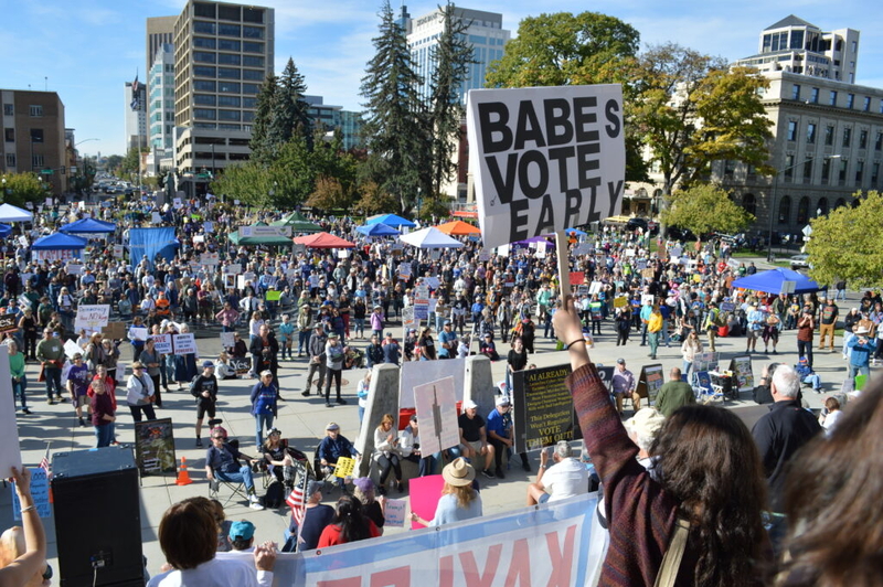 Idaho’s upcoming Nov. 3 general election top focus for Boise No Kings protest