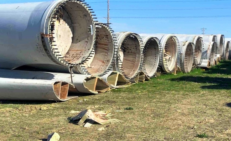 State sues company accused of dumping wind-turbine blades
