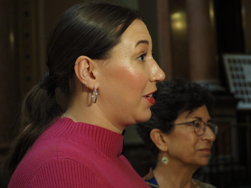Democrat Catelin Drey sworn in to Iowa Senate