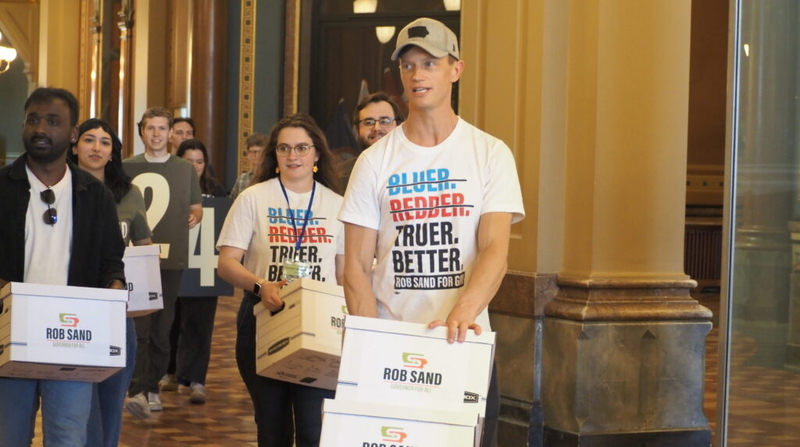 Rob Sand, Randy Feenstra file petitions for 2026 gubernatorial runs