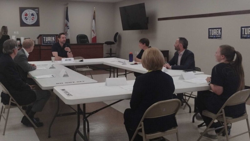 Turek criticizes Hinson’s vote for Medicaid cuts at healthcare event