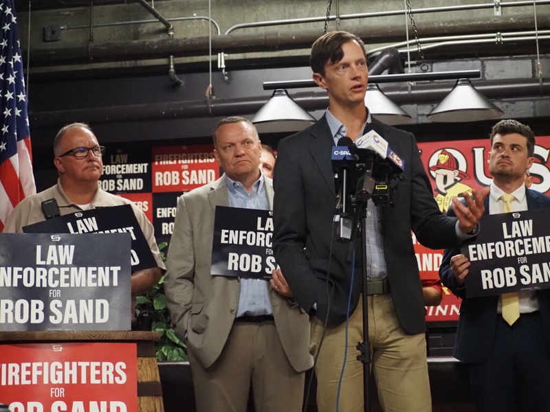 Democrat Rob Sand calls for prioritizing public safety as property tax growth slows