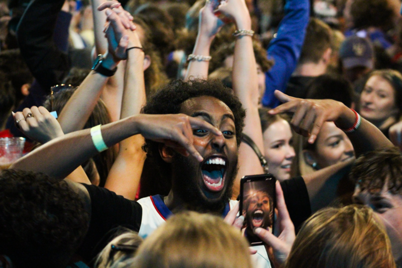 As Kansas basketball wins national title, downtown crowd revels in breathtaking comeback