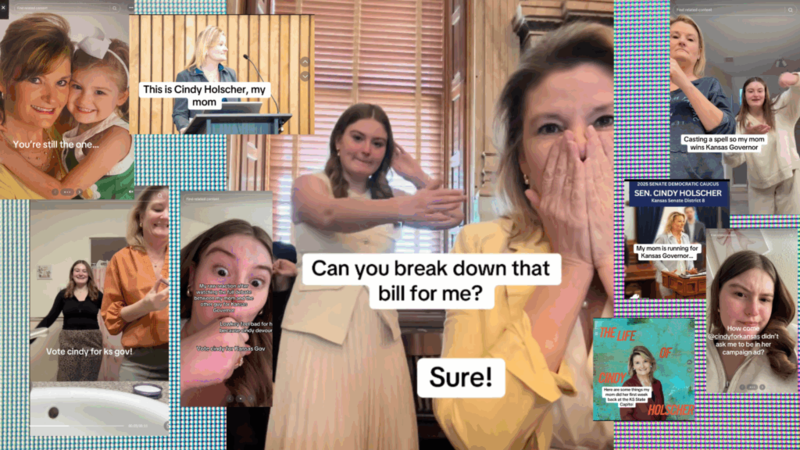 In parade of memes, Cindy Holscher’s daughter reveals another side of candidate for Kansas governor 