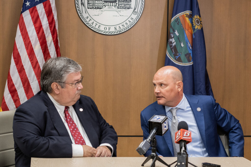 GOP secretary of state files to run for Kansas governor, picks representative as running mate