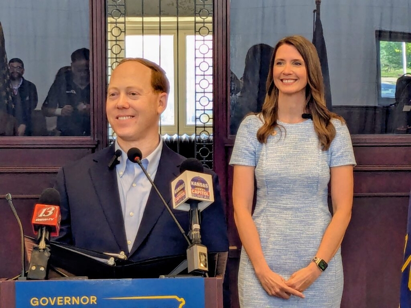 Democratic governor candidate Ethan Corson joins forces with Salina business director