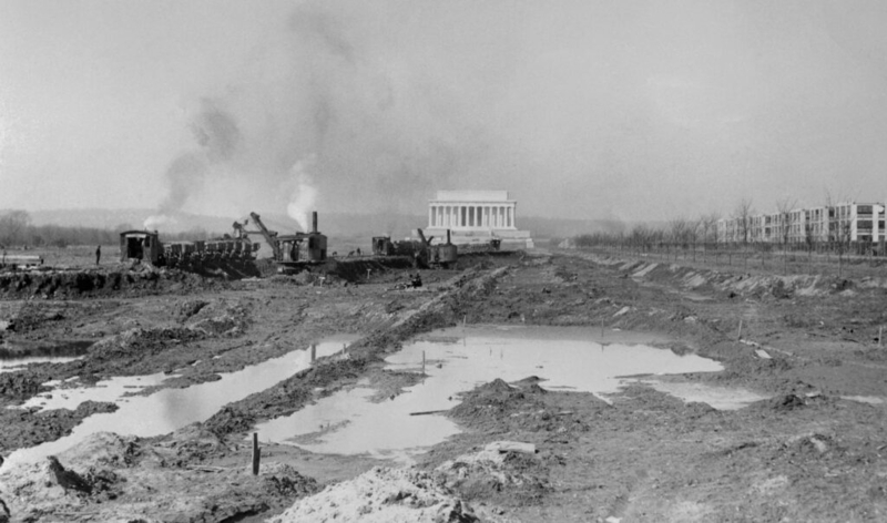 Trump’s slapdash Reflecting Pool renovations stand in stark contrast to ingenuity of its creation