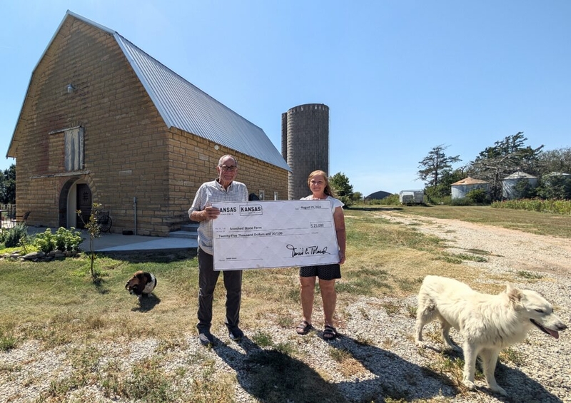 A heart of stone: Barton County couple revive 126-year-old barn with help of state grant