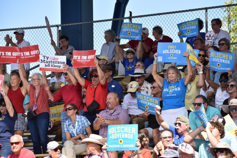 In scorching Kansas State Fair debate, governor candidates fight over taxes, data centers, vouchers