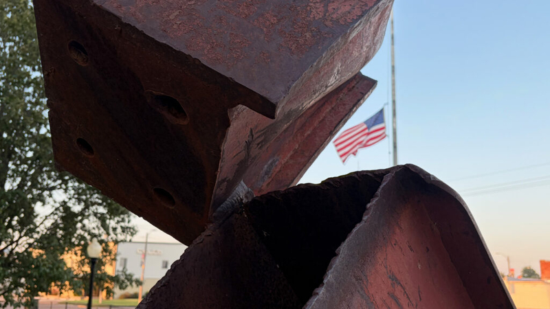 After 9/11, this Kansas town forged an unlikely bond with the FDNY. It is honored in tumbling steel.