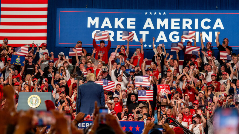 President Donald Trump came to Kansas and enraptured an audience with bunkum. I fear for us.