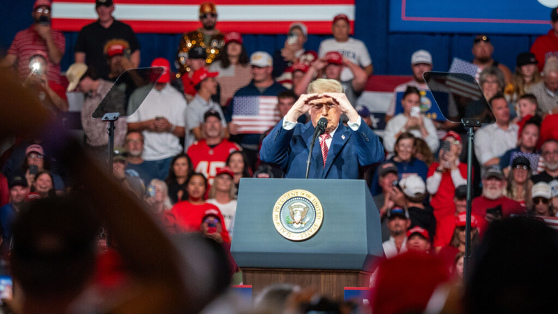 Straight from Trump’s lips: Support for Roger Marshall of Kansas and digressions aplenty