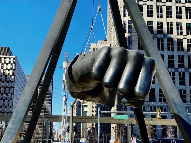 On this day in 1986: Iconic Joe Louis fist sculpture is dedicated in Detroit&amp;nbsp;
