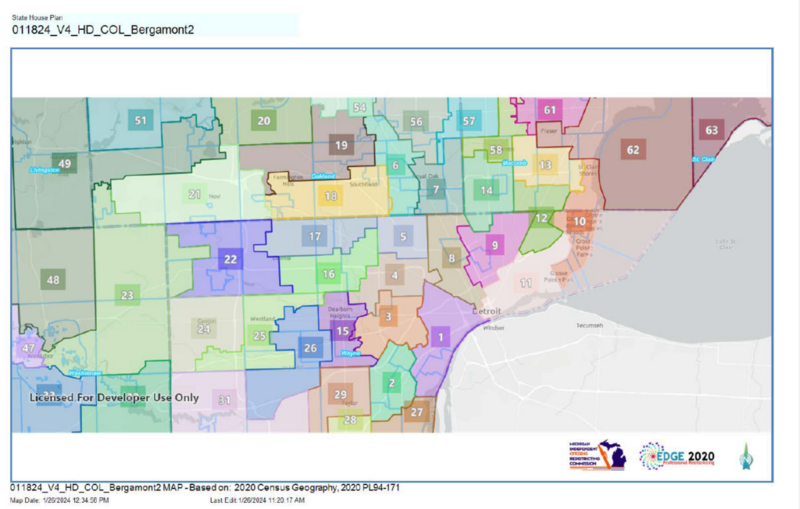 Michigan redistricting commission meets court deadline for new metro Detroit state House maps