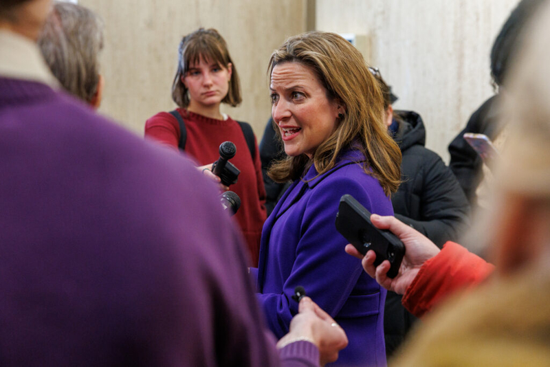 AG: Benson gubernatorial announcement in public building violated campaign finance act