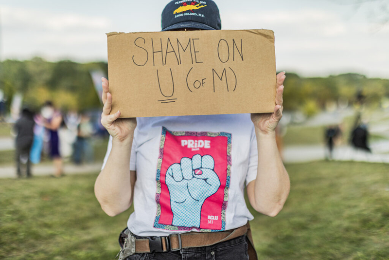 Trans advocates rally against U of M Health’s decision to end gender-affirming care for minors