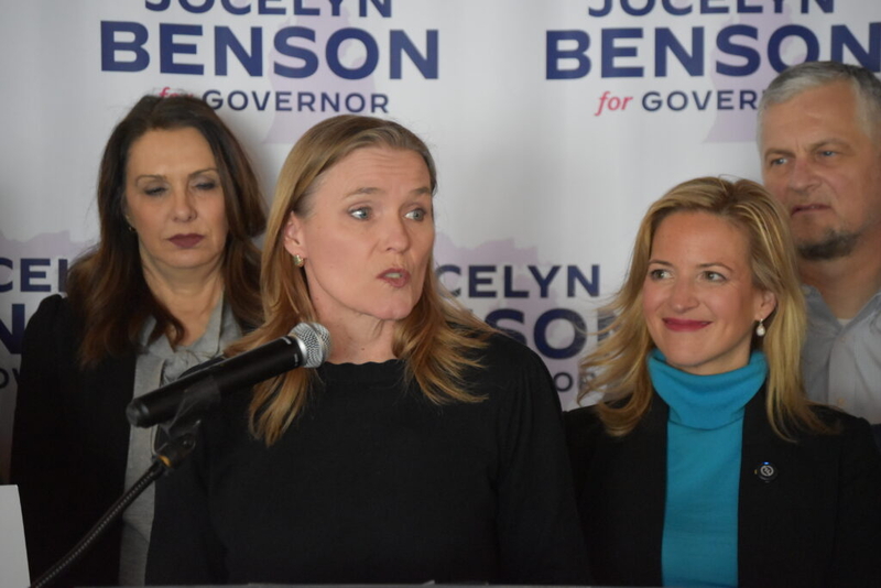 Brinks endorses Benson for governor, calling her ‘a tide that lifts all boats’ on Democratic ticket