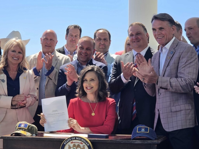 Whitmer signs Selfridge airbase repair funding bill, locking in new F-15EX fighter wing