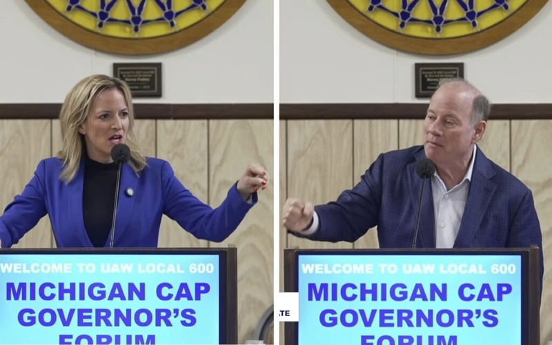 Benson, Duggan target each other in UAW-hosted debate