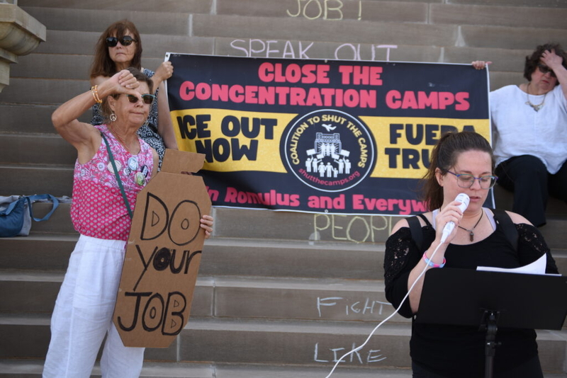Anti-ICE coalition asks Slotkin to help end ICE use of county jails for detention in Michigan