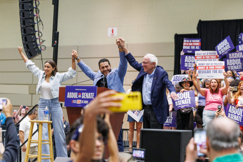 Sanders, Ocasio-Cortez make electability case for El-Sayed